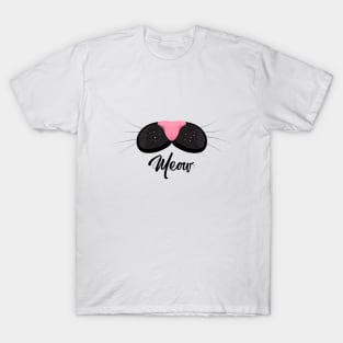 Meow cat face mask T-Shirt